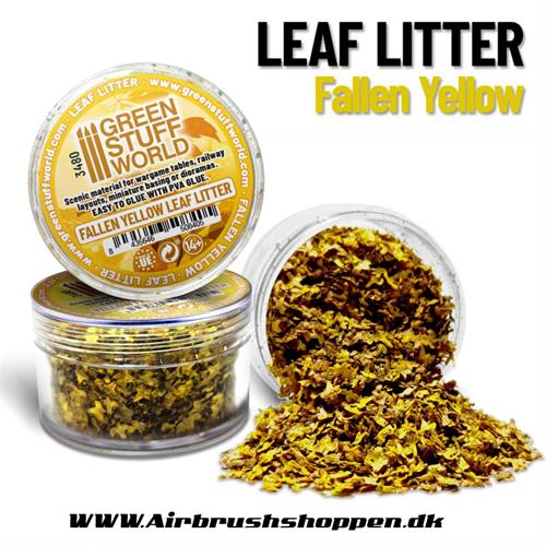 Leaf Litter - FALLEN YELLOW 10 gram, Nedfaldne blade "efterår"